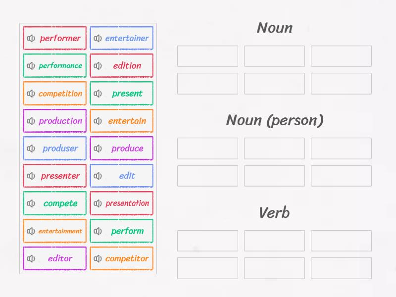Focus 3 Unit 7 B - Group sort