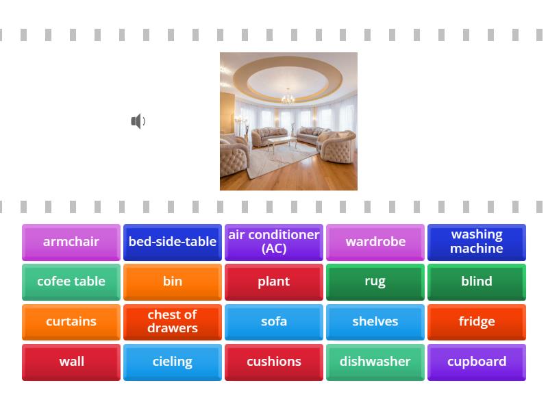 Road Map A2+ Unit 7c Home - vocabulary - Find the match
