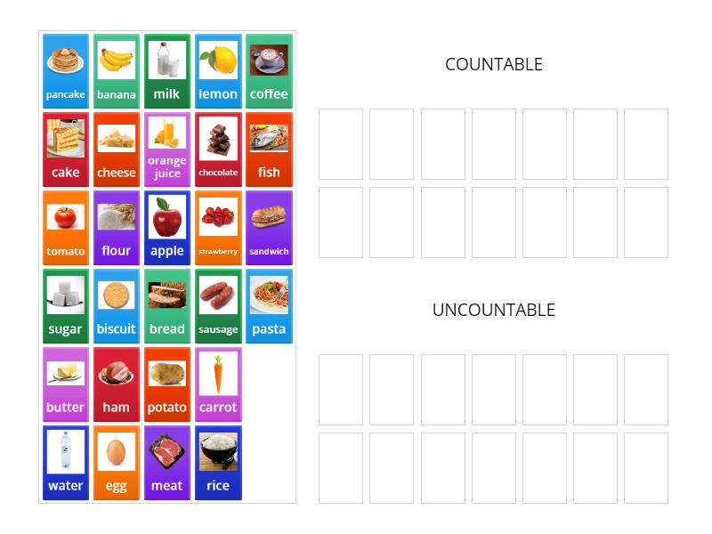 Countable and uncountable - Group sort