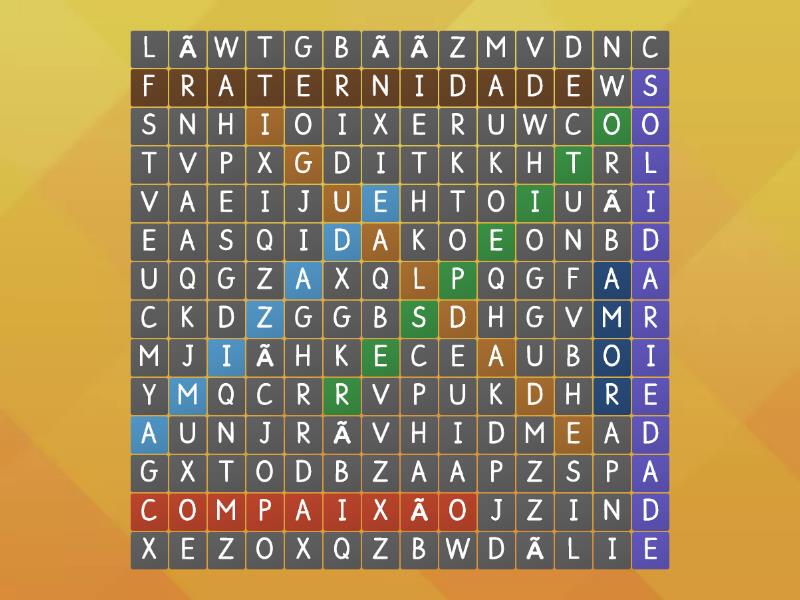 Atividade - Preconceito (10 palavras) - Wordsearch