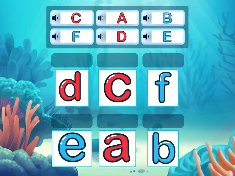 Letters Aa, Bb, Cc, Dd, Ee, Ff - Match up