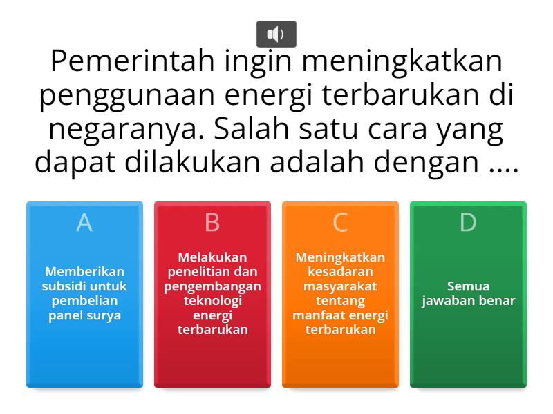 Energi Terbarukan - Quiz