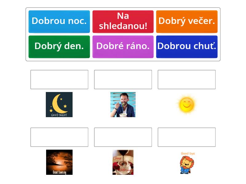 České pozdravy A1 - Match up