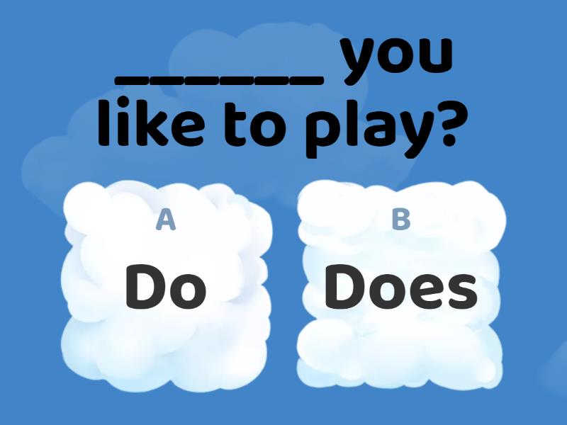 Do/Does Present Simple questions Quiz