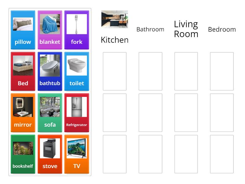 Parts of the House - Group sort