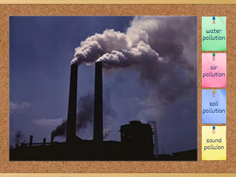 TYPES OF POLLUTION - Quiz