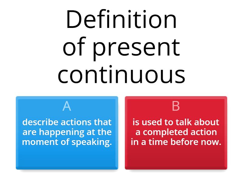 Present continuous Quiz