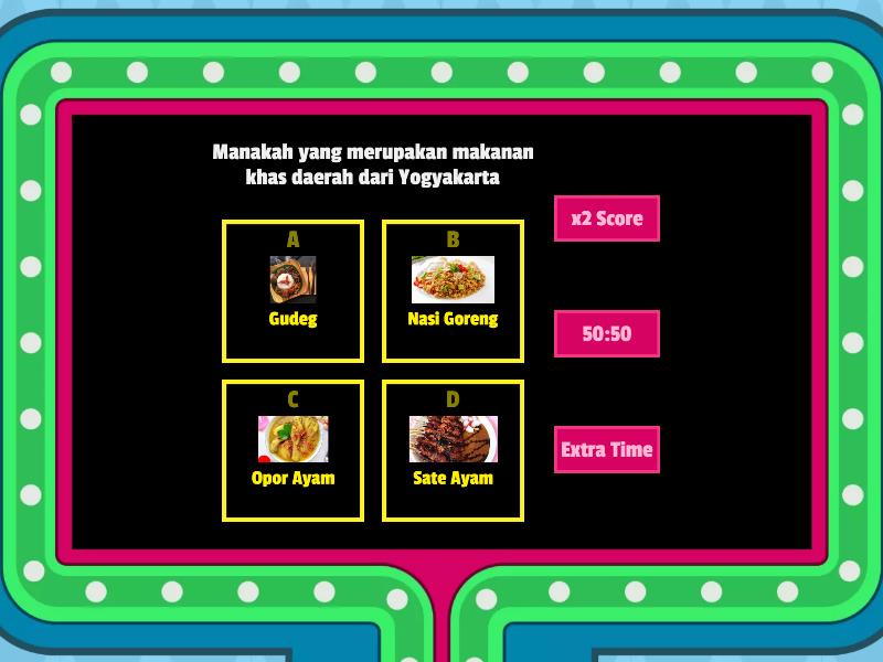 Makanan Khas Daerah - Gameshow Quiz