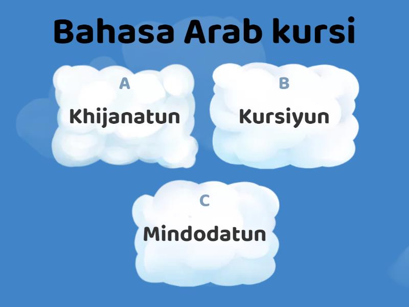 Bahasa Arab tentang perabot rumah - Quiz