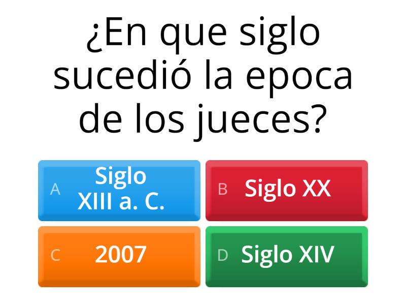 Epoca De Los Jueces - Quiz