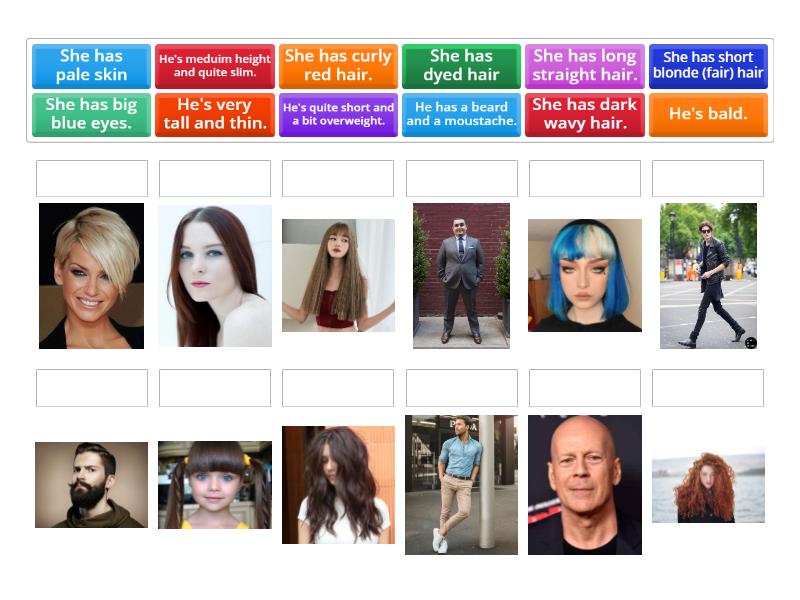 EF Pre-Inter 1B Describing people. Appearance - Match up