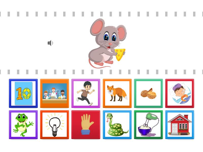 Rhyming Words Match Up 1 Find The Match