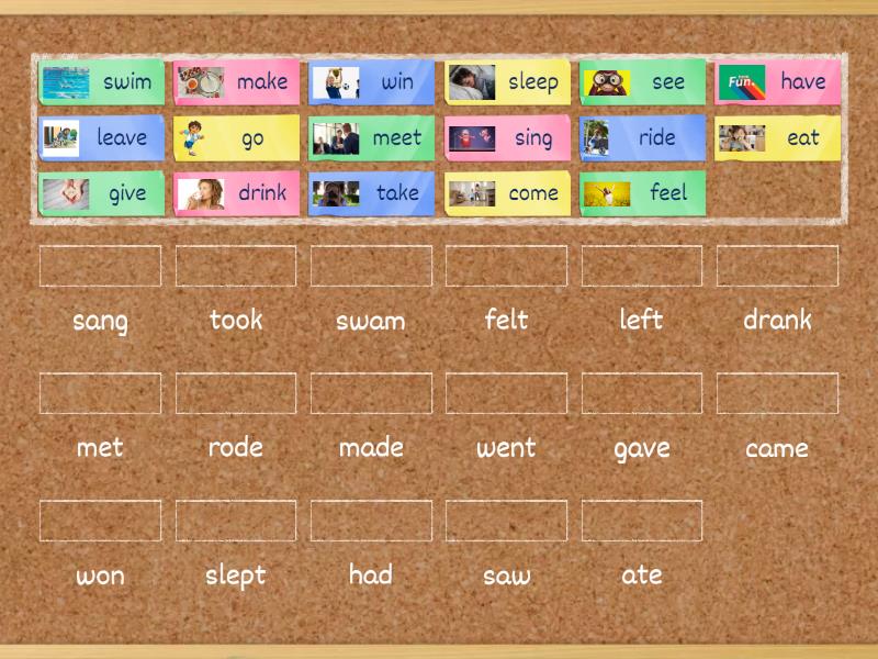 Past Simple irregular verbs - Match up