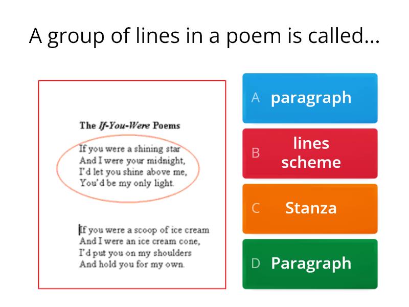 Elements Of Poetry - Quiz