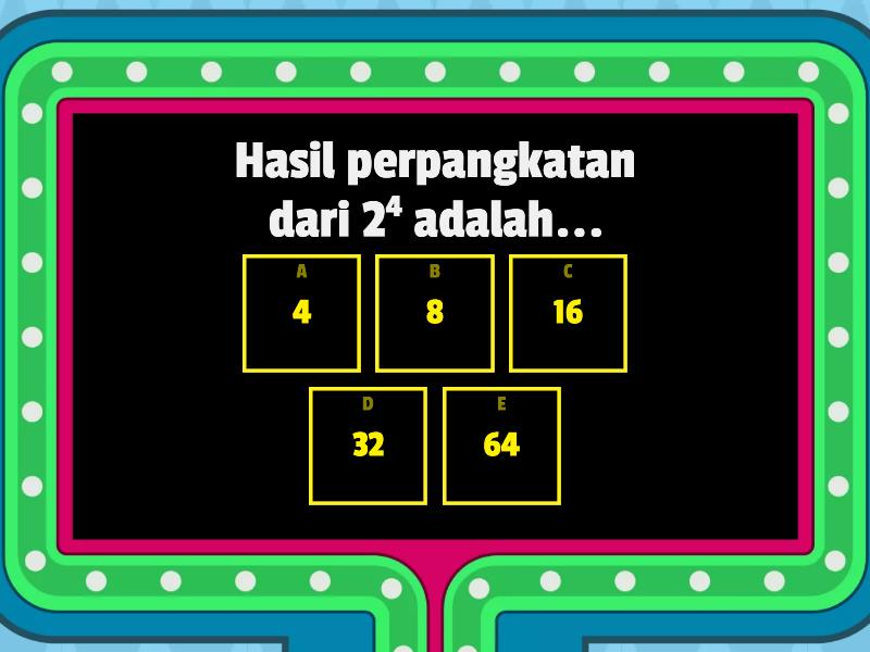 ASESMEN DIAGNOSTIK BARISAN ARITMATIKA - Gameshow Quiz