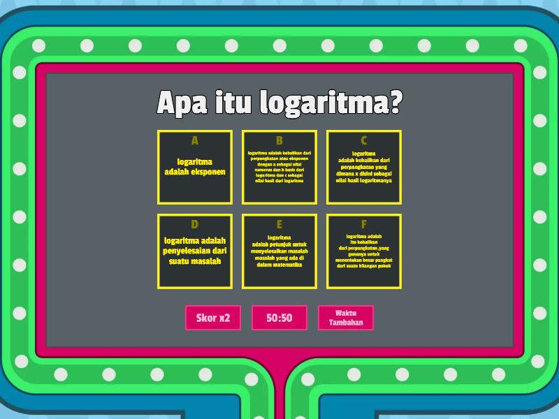 game algoritma - Gameshow quiz