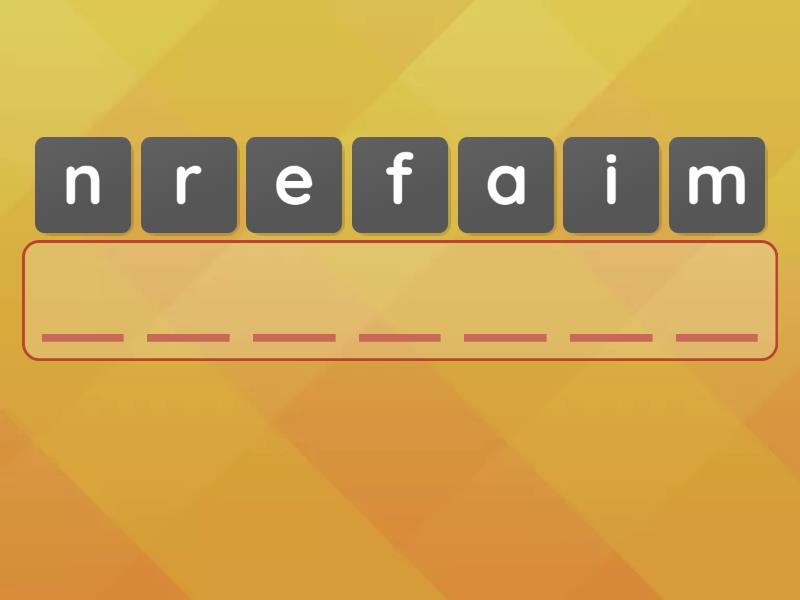 Unit 4 Lesson 1 - Anagram