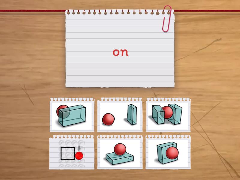 Prepositions of Place - Find the match