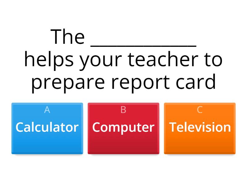Uses of computers - - Quiz