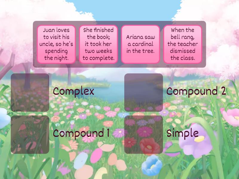 Sentence Structure Review - Match up