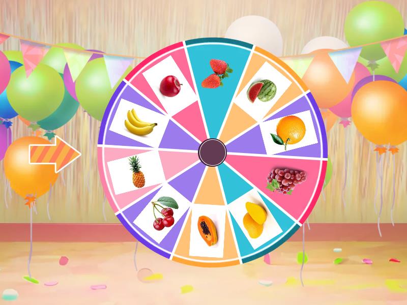 FRUITS - Spin the wheel