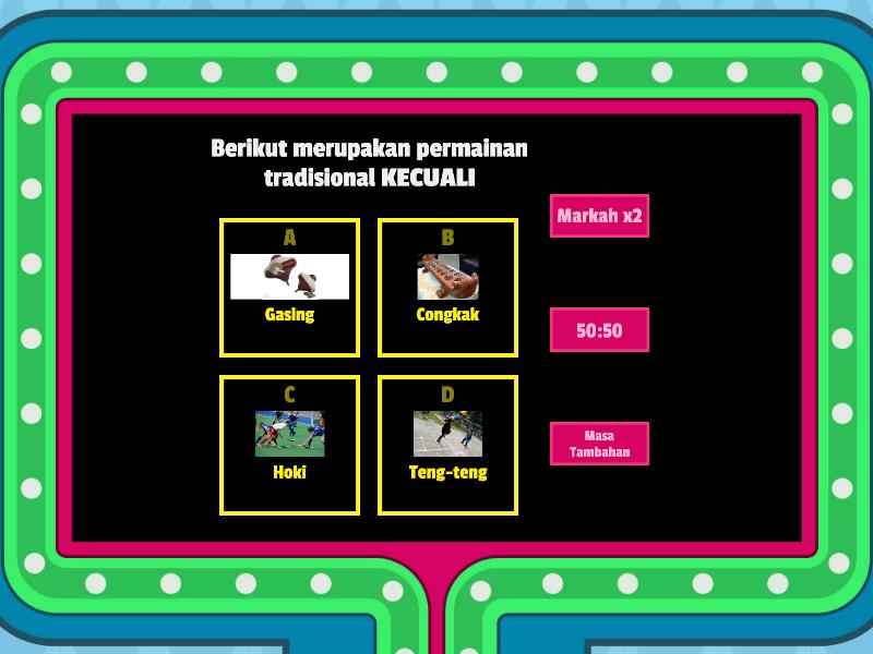 Permainan Tradisional (Sejarah Tahun 6) - Gameshow Quiz