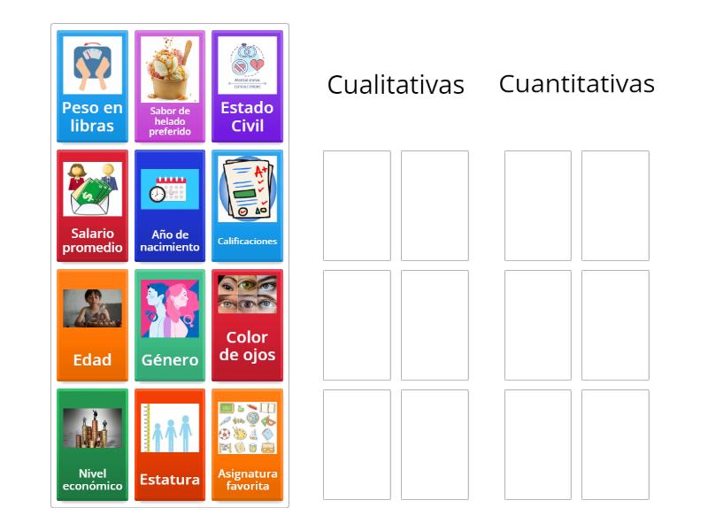 Tipos de Variables Estadísticas. - Group sort