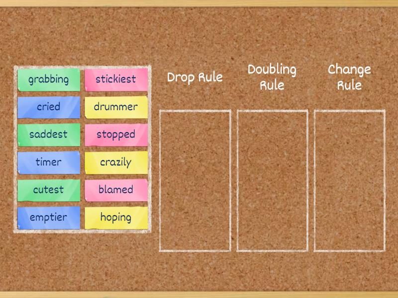 3 Great Rules Sort - Group sort