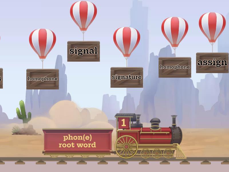 Root words sign and phon(e) - Balloon pop