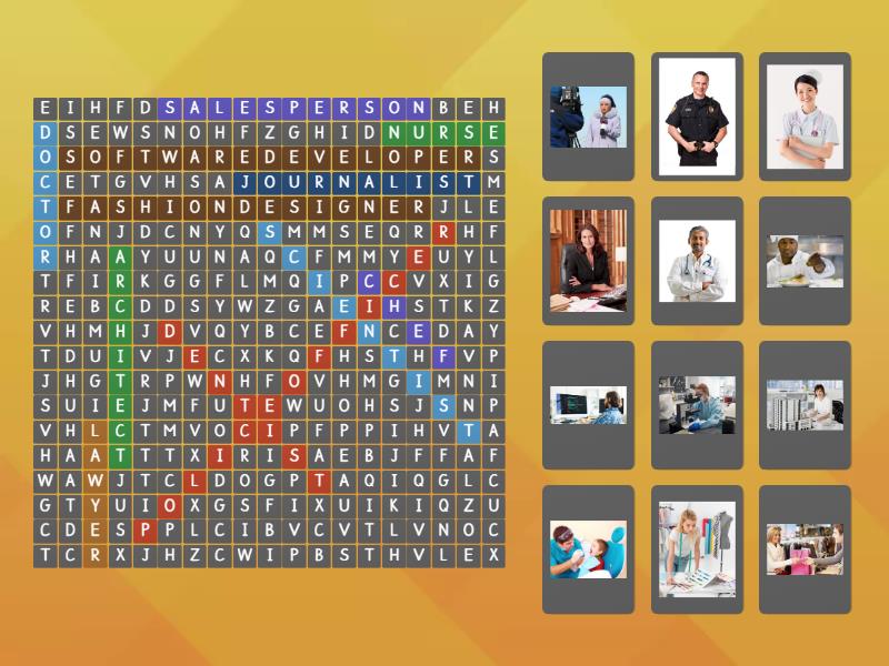 Jobs - Sopa de letras