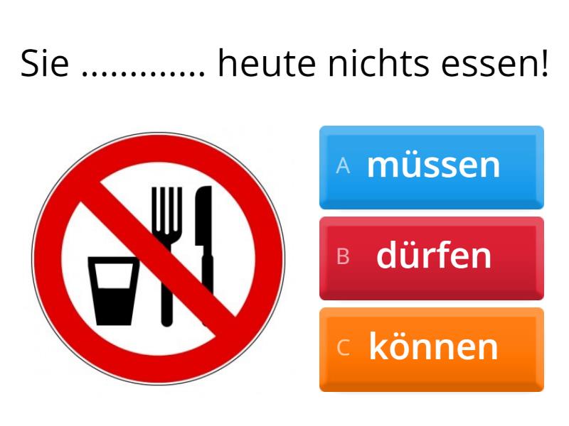 müssen können dürfen Quiz