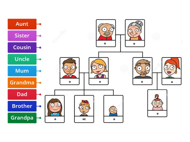 Diagramm Family FAMILYSYMBOL. Mum dad brother sister brother grandma grandpa Worksheet Match. Wordwall family starter