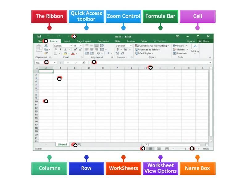 What Are The Parts Of Ms Excel Screen