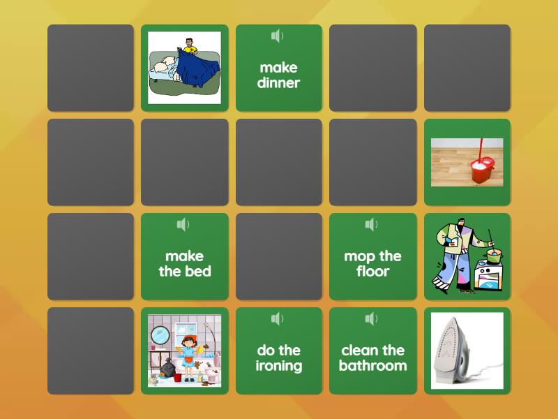 Housework Matching Pairs