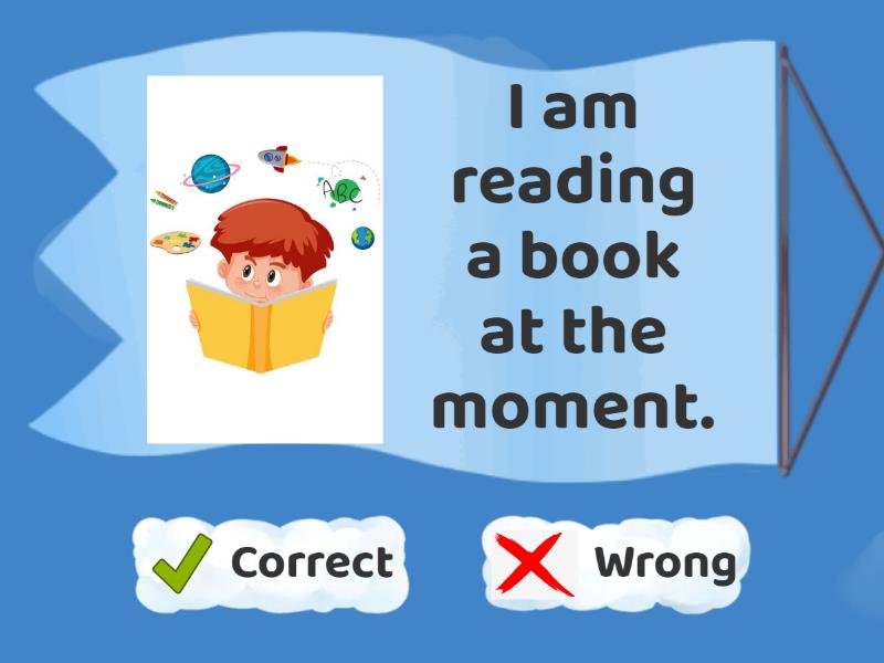 Present Simple vs Present Continuous easy - Benar atau salah