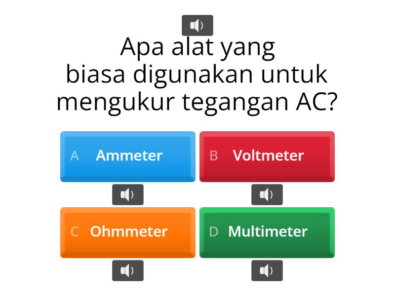 PENGUKURAN TEGANGAN AC, DC, DAN IMPULS - Quiz