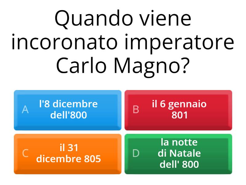 Quando è Stato Incoronato Carlo Magno Carlo Magno - Quiz