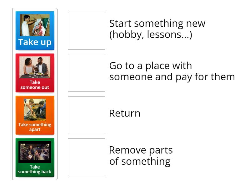 PTB - Unit 1 - Phrasal verbs - Match up