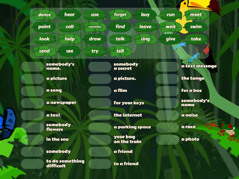 EF A2- More verb phrases - Match up