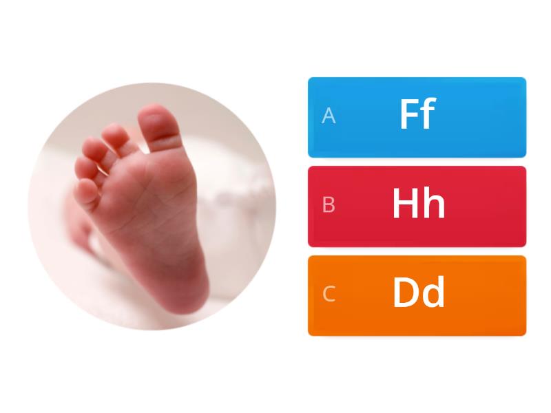 P1-Beginning Sound - Dd/Ff/Hh - Quiz