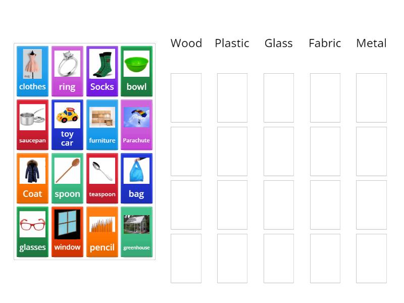 Sorting materials - Group sort