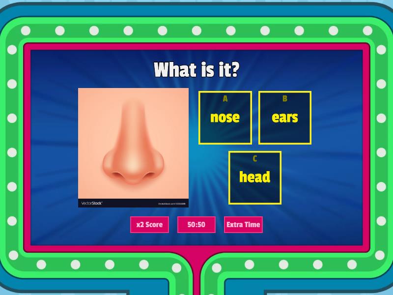 Body parts - Gameshow quiz