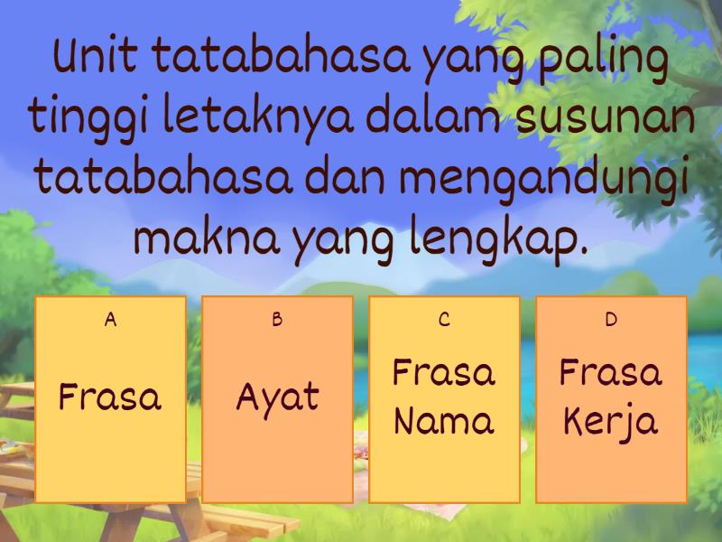 FRASA DAN AYAT - Quiz