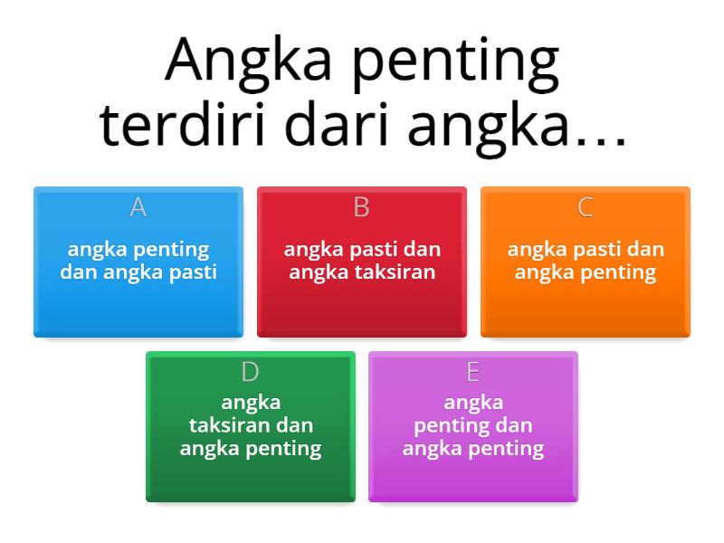 Angka Penting - Quiz