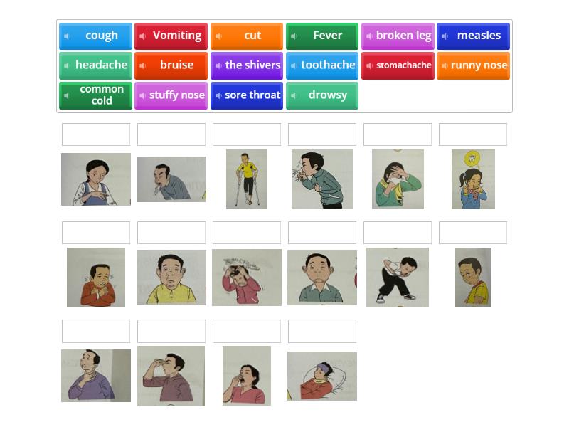 common illnesses - Match up