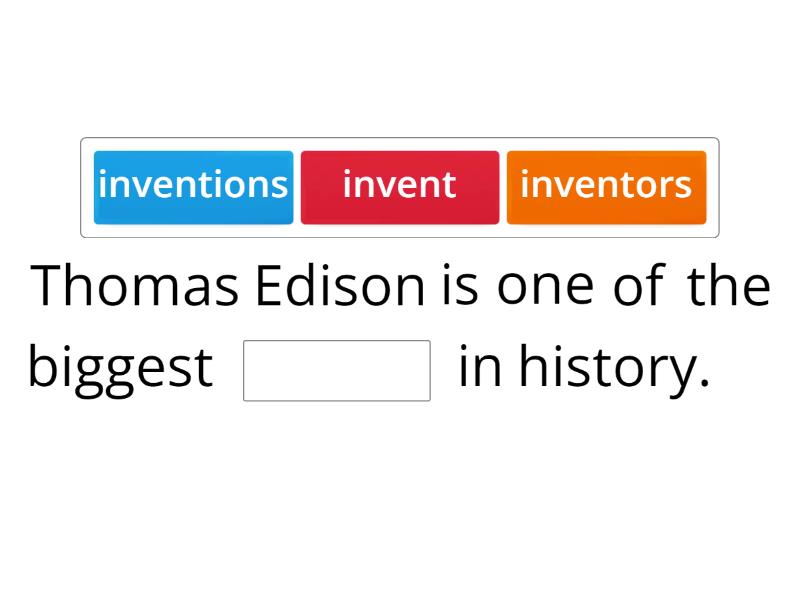 Thomas Edison - Missing word