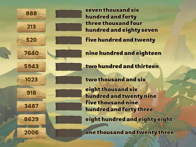 Numbers Wordwall