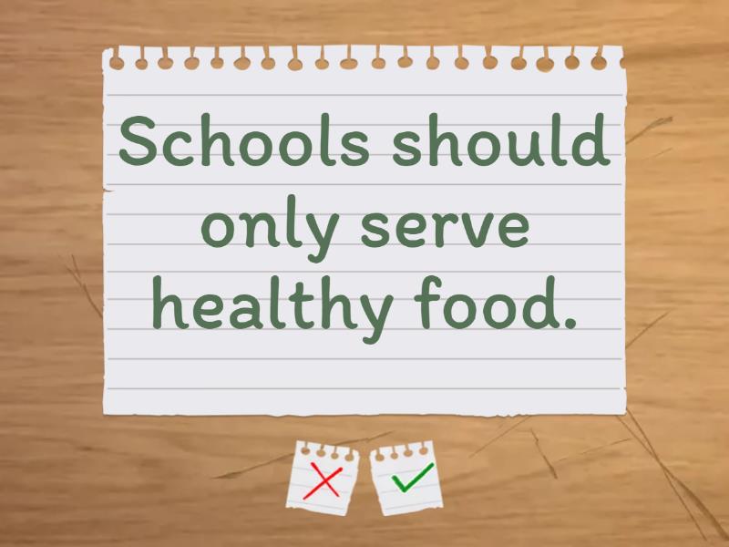 Sk food debate topics what do you think flash cards