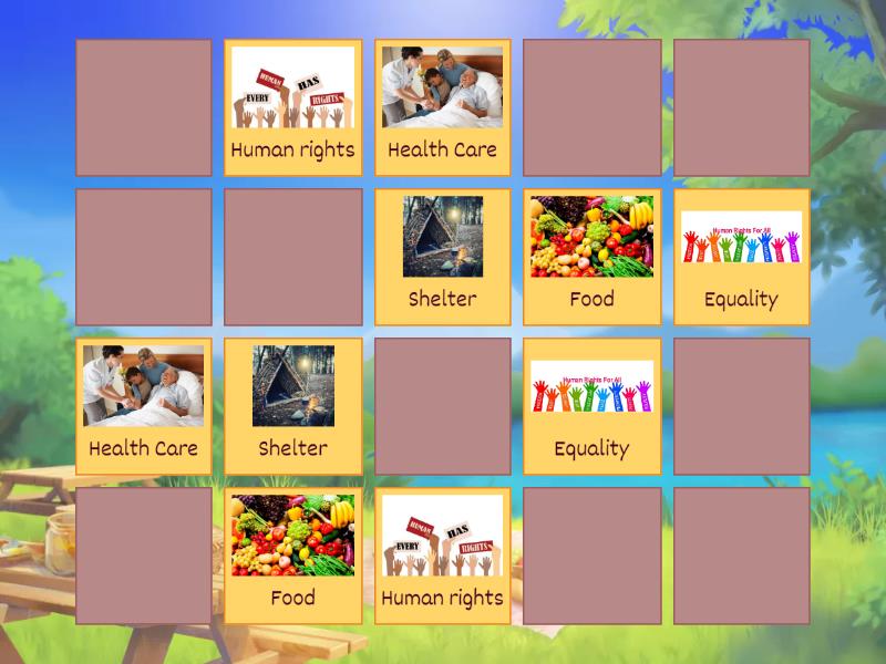 Human Rights - Matching pairs
