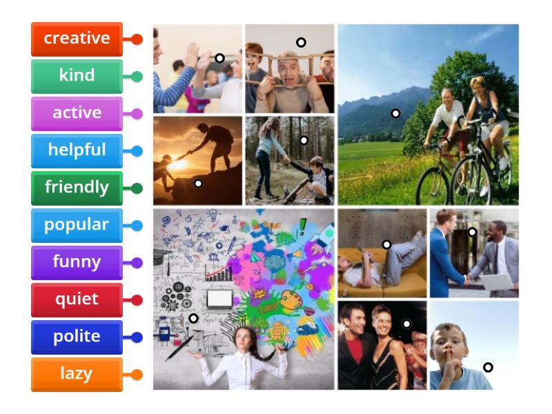 Adjectives of personality. Prepare 7. Unit 1 - Labelled diagram